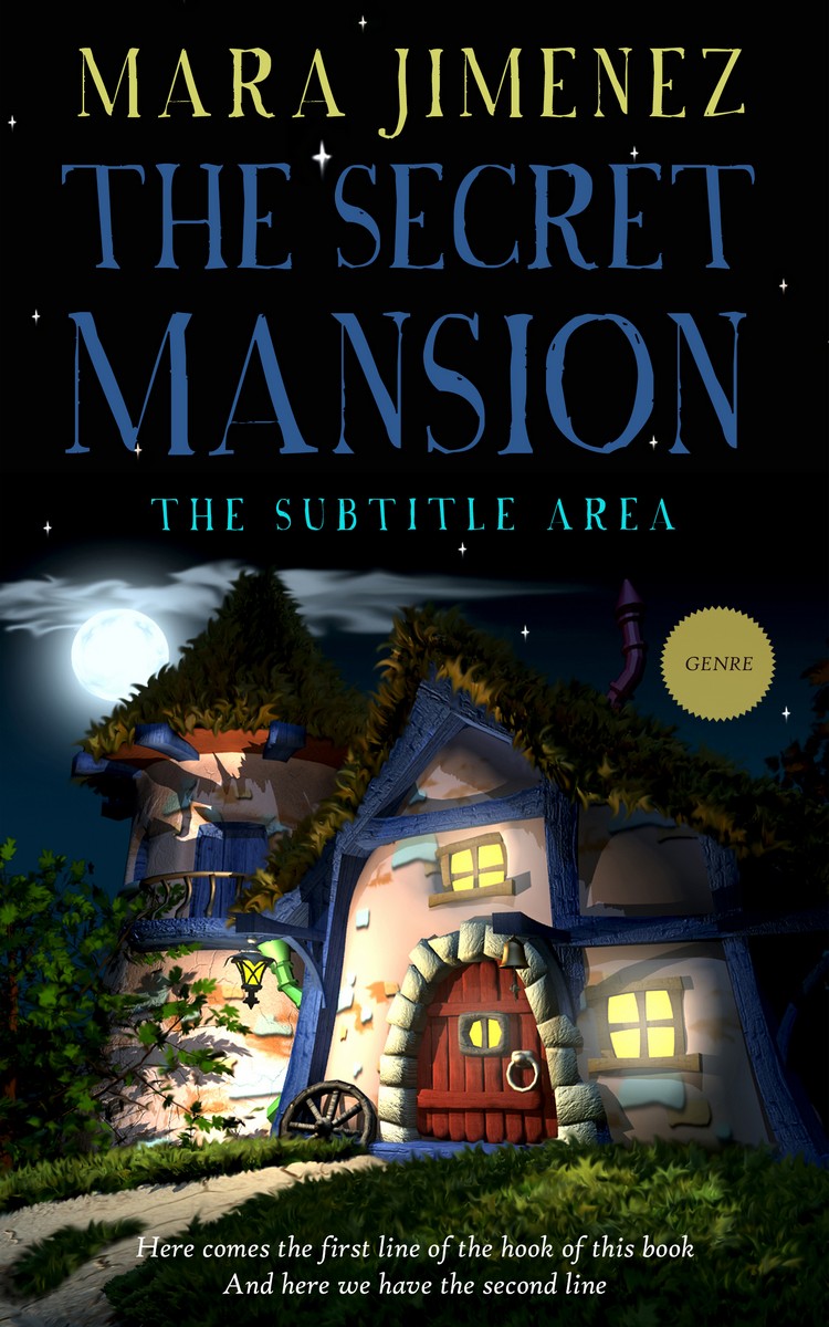 2D view of Indian Khaki #3534 - Premade Fantasy Book Cover