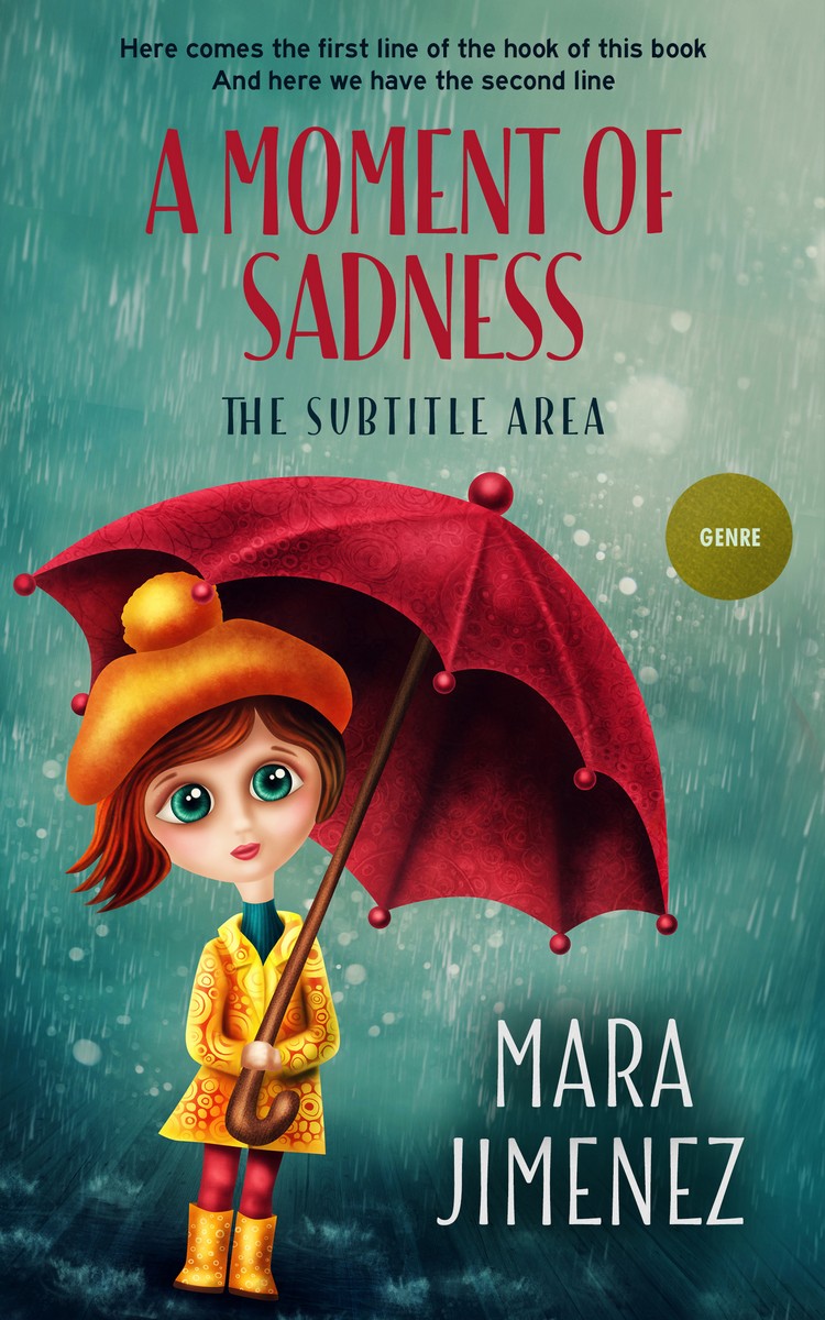 2D view of Premade Fantasy Book Cover - Patina