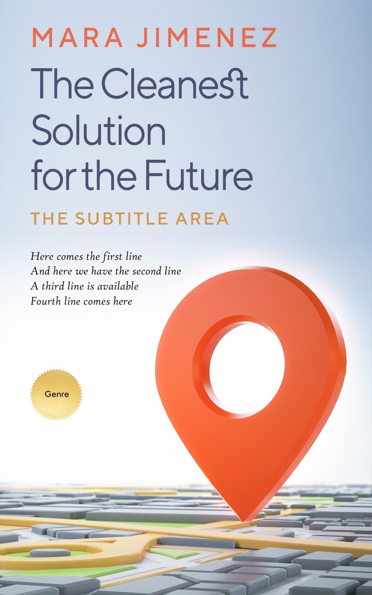 2D view of Premade Business Book Cover - Geyser