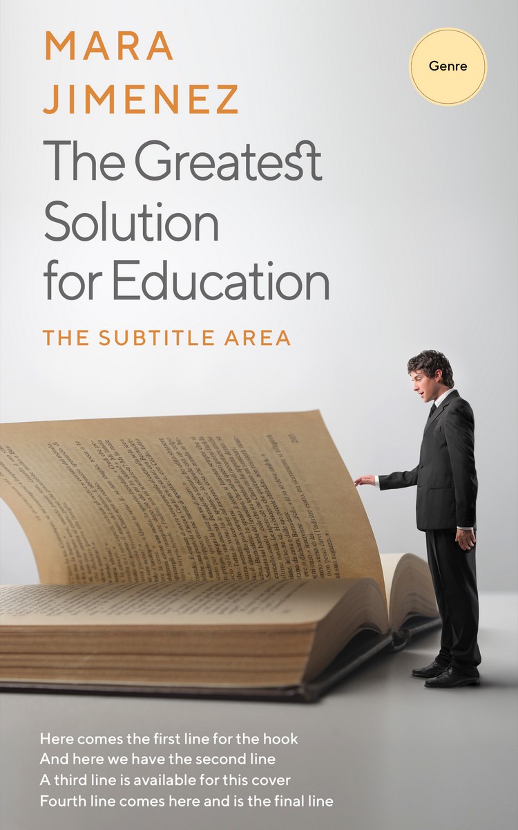 2D view of Timberwolf #3557 - Premade Business Book Cover