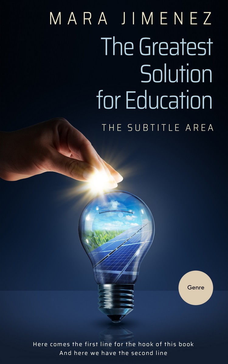 2D view of Ebony #3558 - Premade Business Book Cover