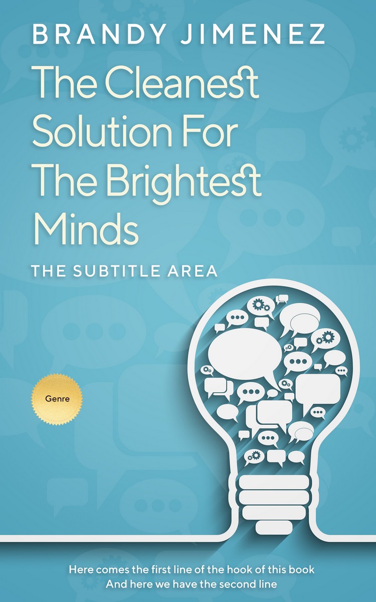 2D view of Fountain Blue #3561 - Premade Business Book Cover | BookCoverZone