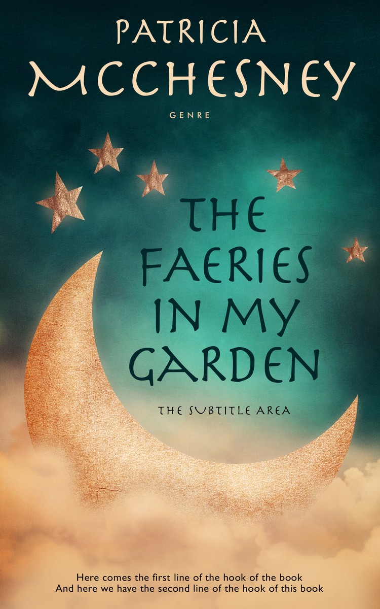 2D view of Blue Dianne #3685 - Premade Fantasy Book Cover