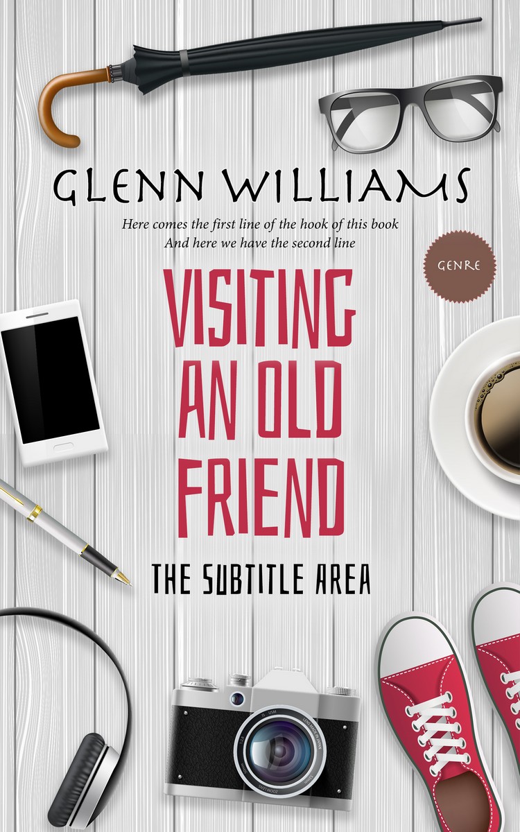 2D view of Quill Gray #3691 - Premade Teen & Young Adult Book Cover