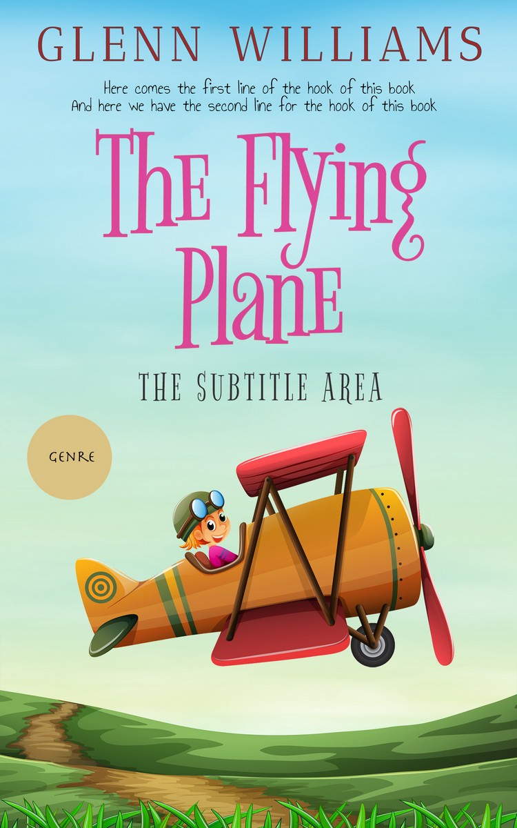 2D view of Premade Children's Book Cover - Jagged Ice