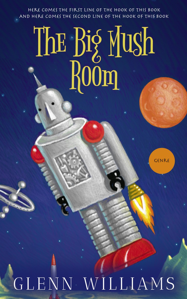 2D view of Cloud Burst #3696 - Premade Science Fiction Book Cover