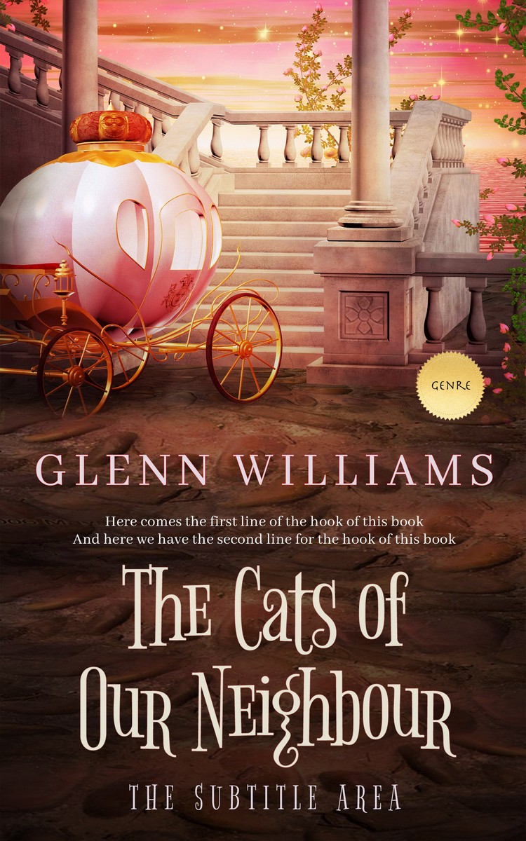 2D view of Petite Orchid #3697 - Premade Fantasy Book Cover