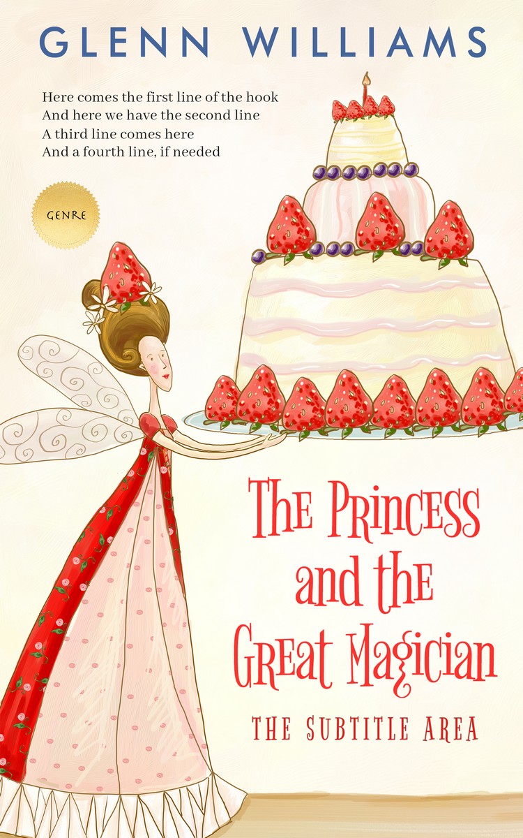 2D view of Linen #3701 - Premade Fantasy Book Cover