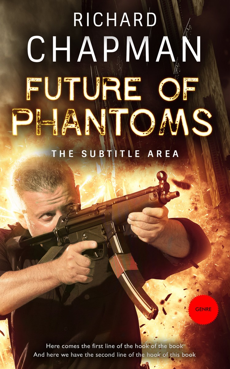 2D view of Premade Mystery & Thriller & Suspense Book Cover - Gold Sand