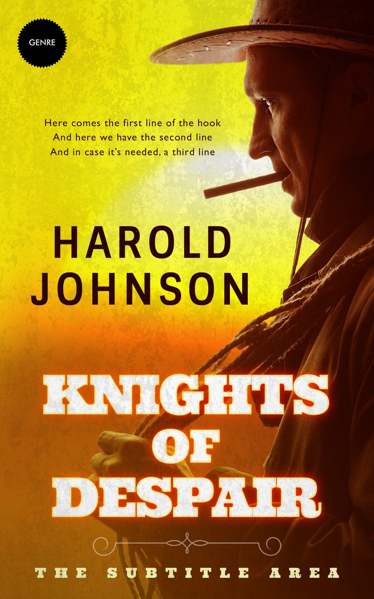 2D view of Rebel #3715 - Premade Western Book Cover