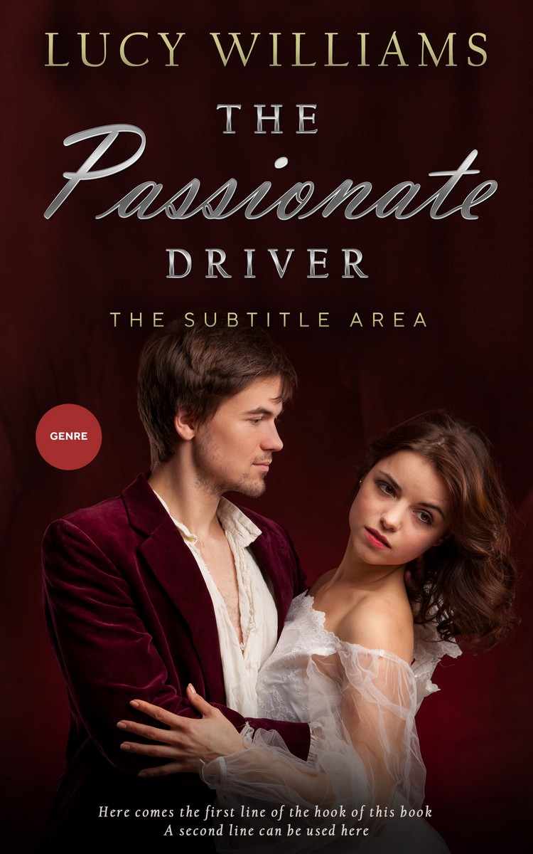 2D view of Premade Royal Romance Book Cover - Coffee Bean