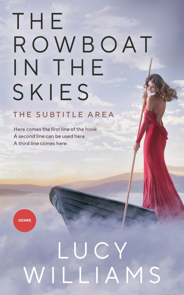 2D view of Premade Chick Lit Book Cover - Gray Suit