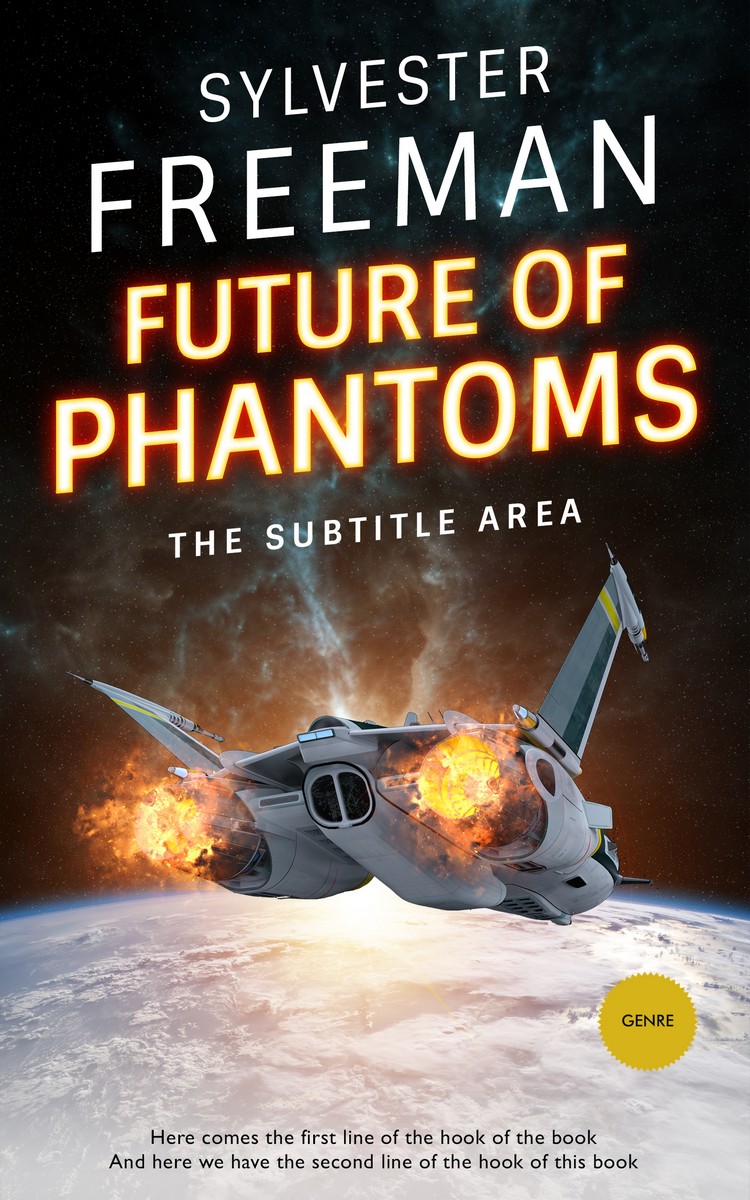 2D view of Bone #3749 - Premade Science Fiction Book Cover