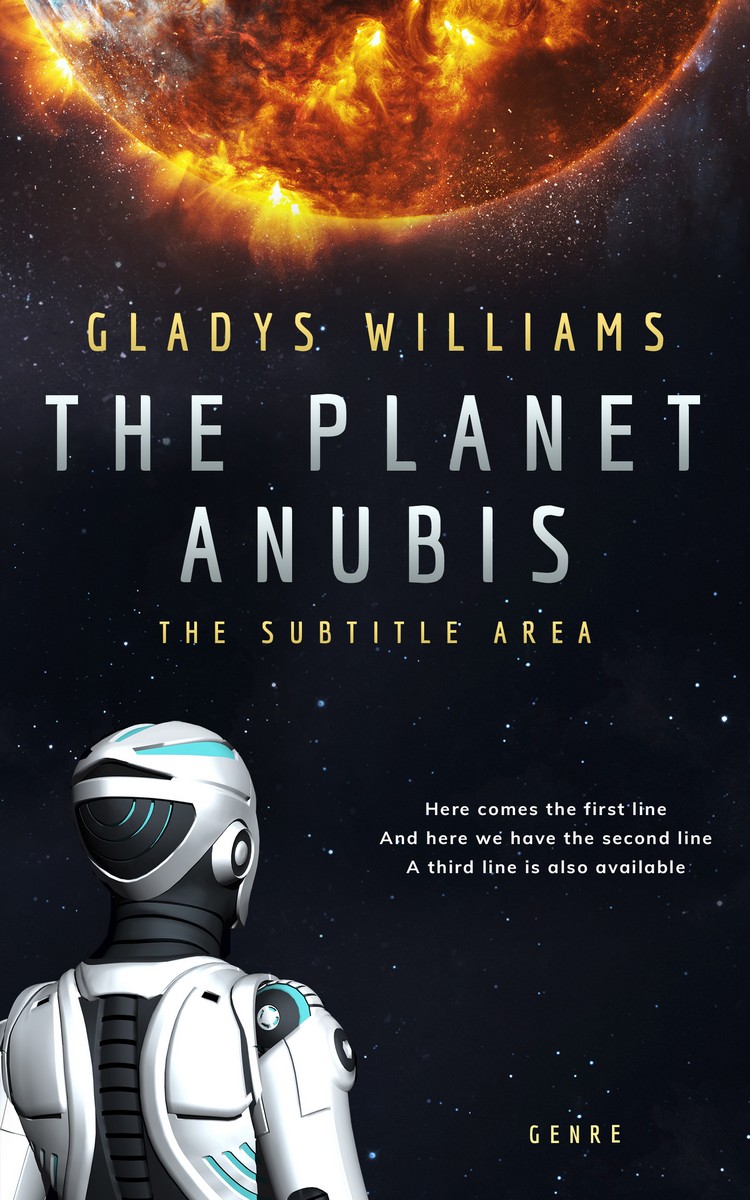 2D view of Twine #3757 - Premade Science Fiction Book Cover