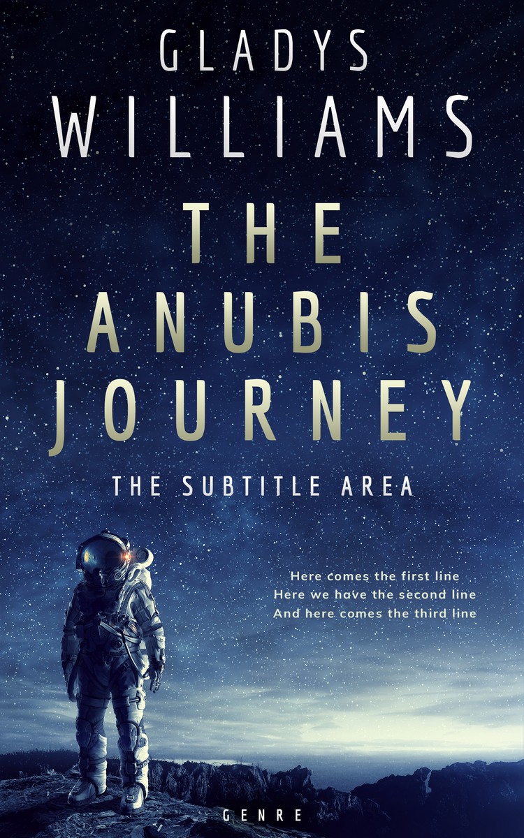 2D view of Bunting #3765 - Premade Science Fiction Book Cover