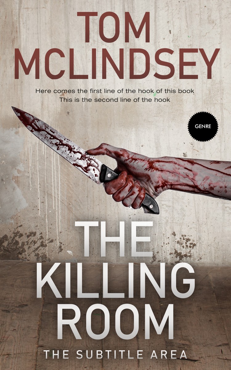 2D view of Premade Mystery & Thriller & Suspense Book Cover - Silver Rust