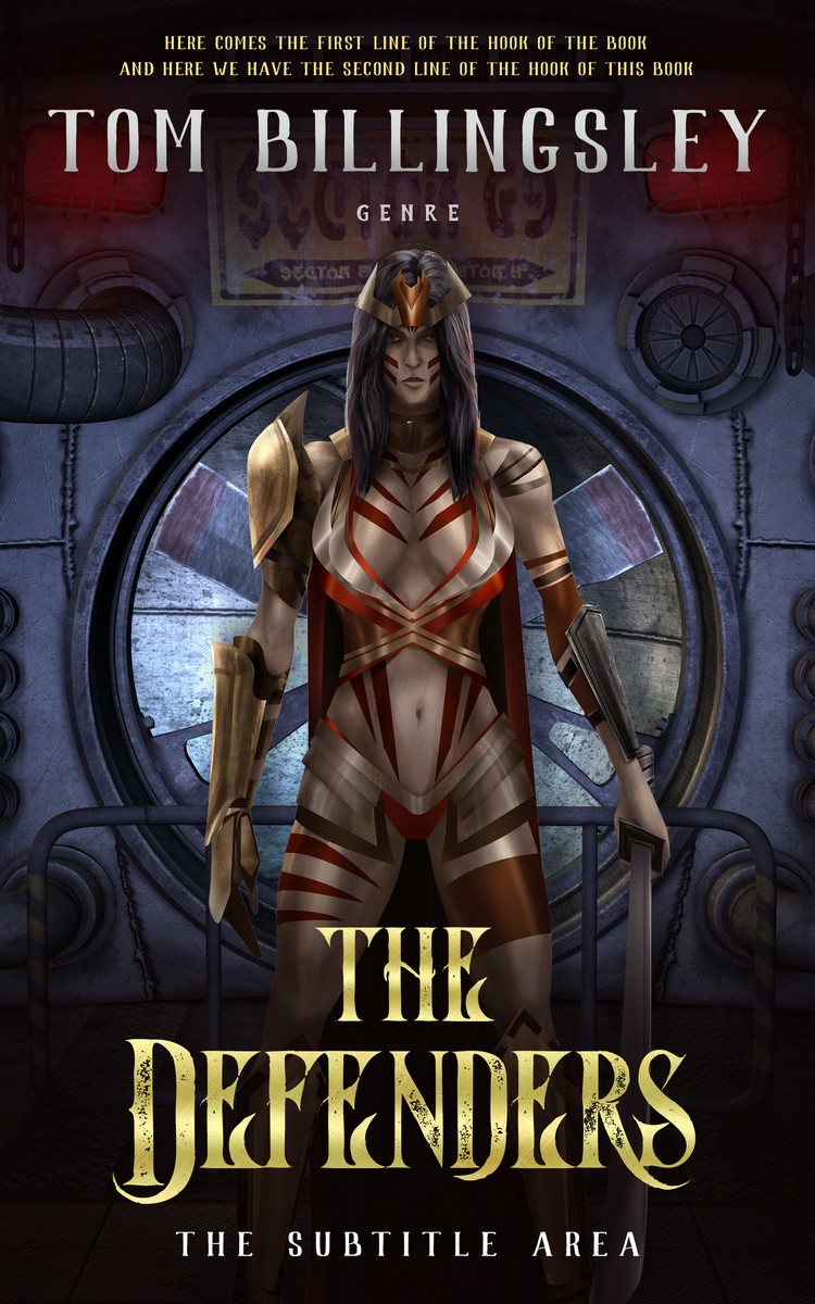 2D view of Thunder #3831 - Premade Science Fiction Book Cover