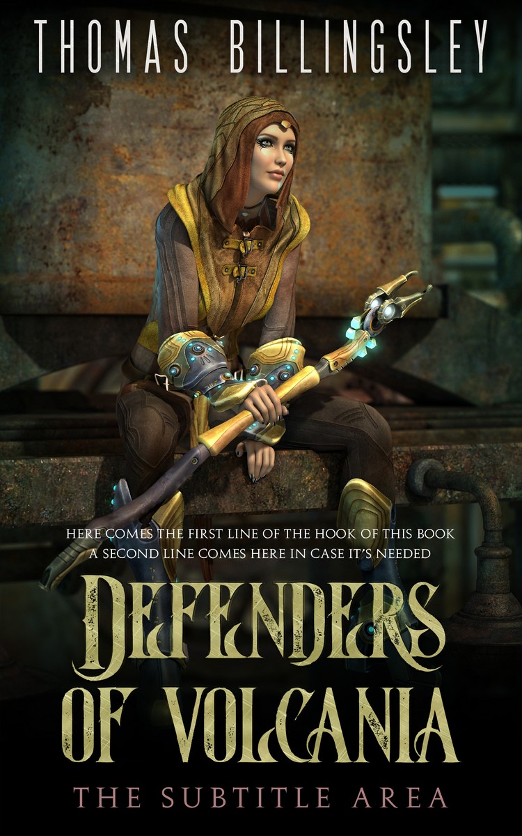 2D view of Rangoon Green #3840 - Premade Fantasy Book Cover