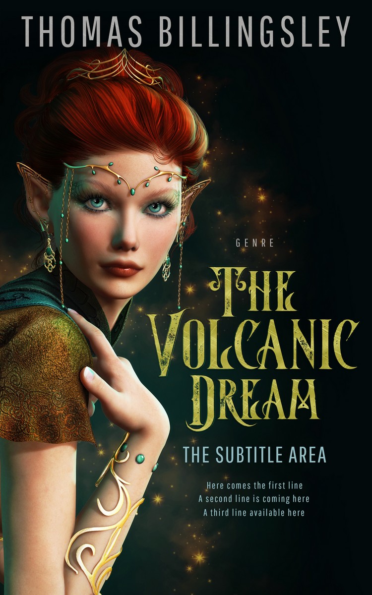 2D view of Laser #3844 - Premade Fantasy Book Cover