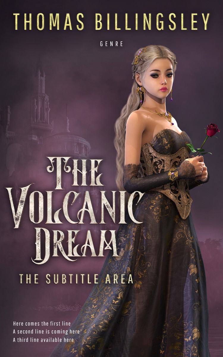 2D view of Thunder #3848 - Premade Fantasy Book Cover | BookCoverZone