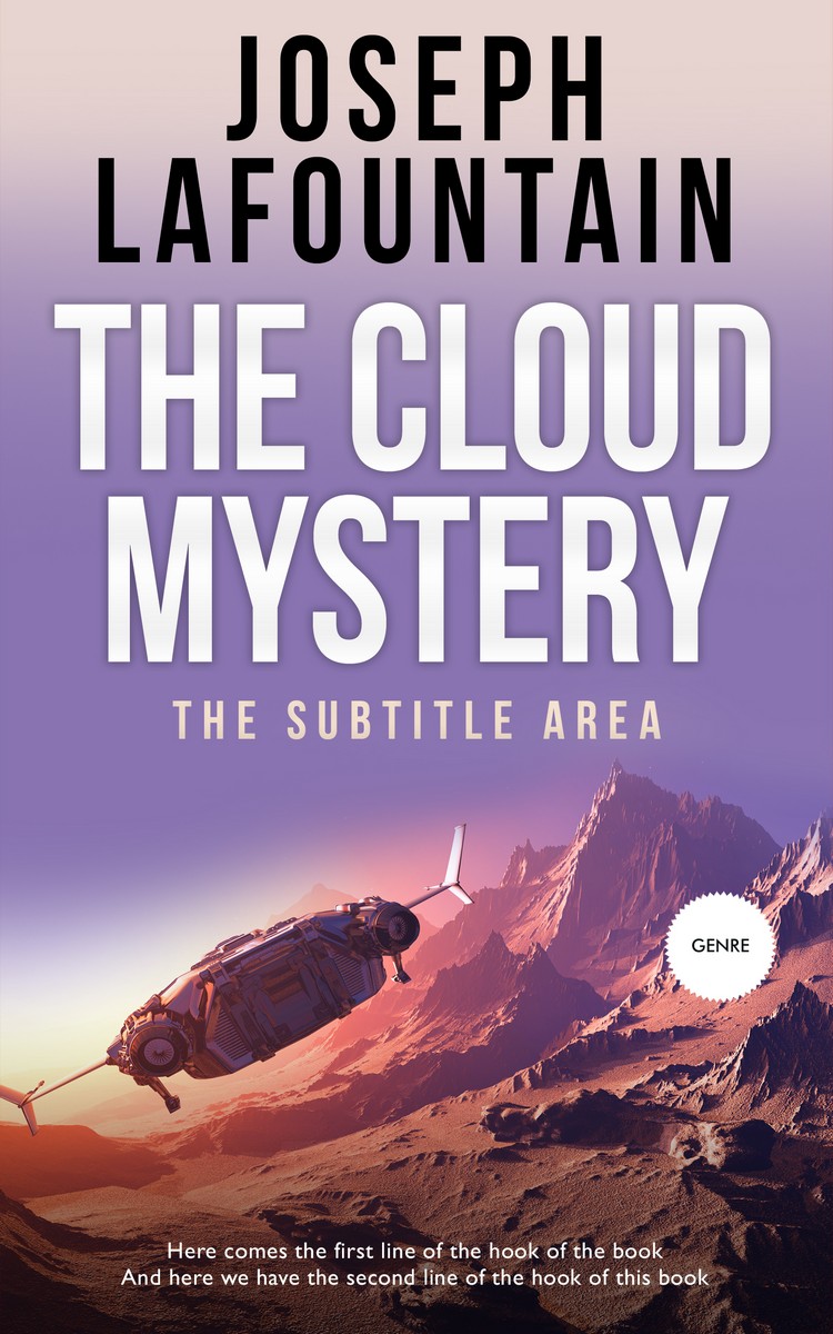 2D view of Trendy Pink #3864 - Premade Science Fiction Book Cover