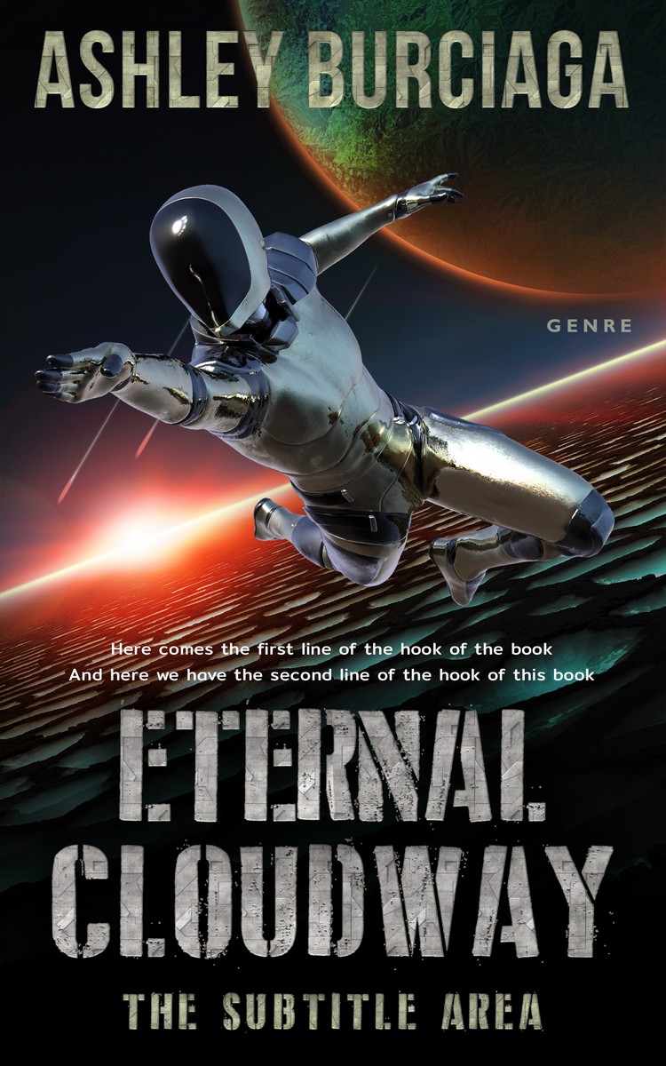 2D view of Quicksand #3869 - Premade Science Fiction Book Cover