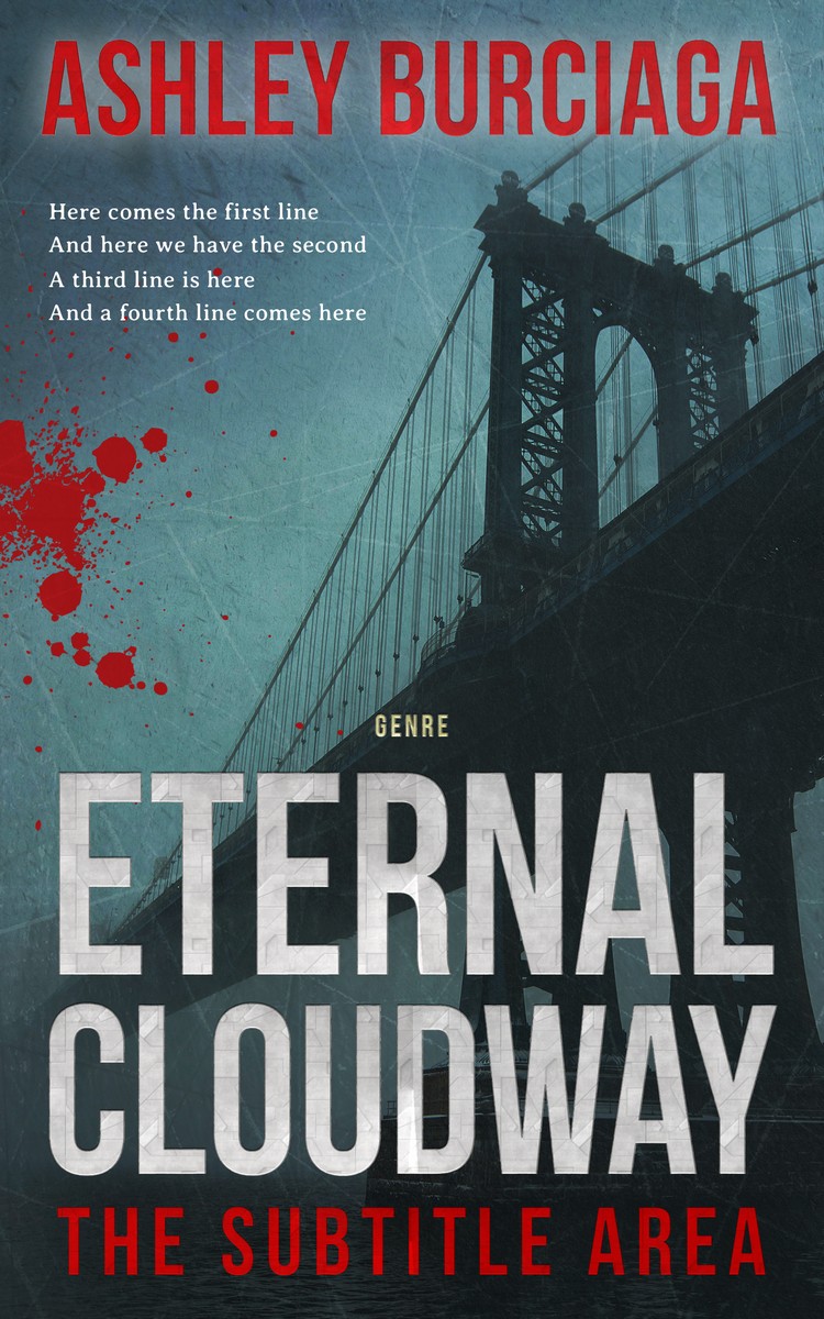 2D view of Limed Spruce #3884 - Premade Mystery & Thriller & Suspense Book Cover