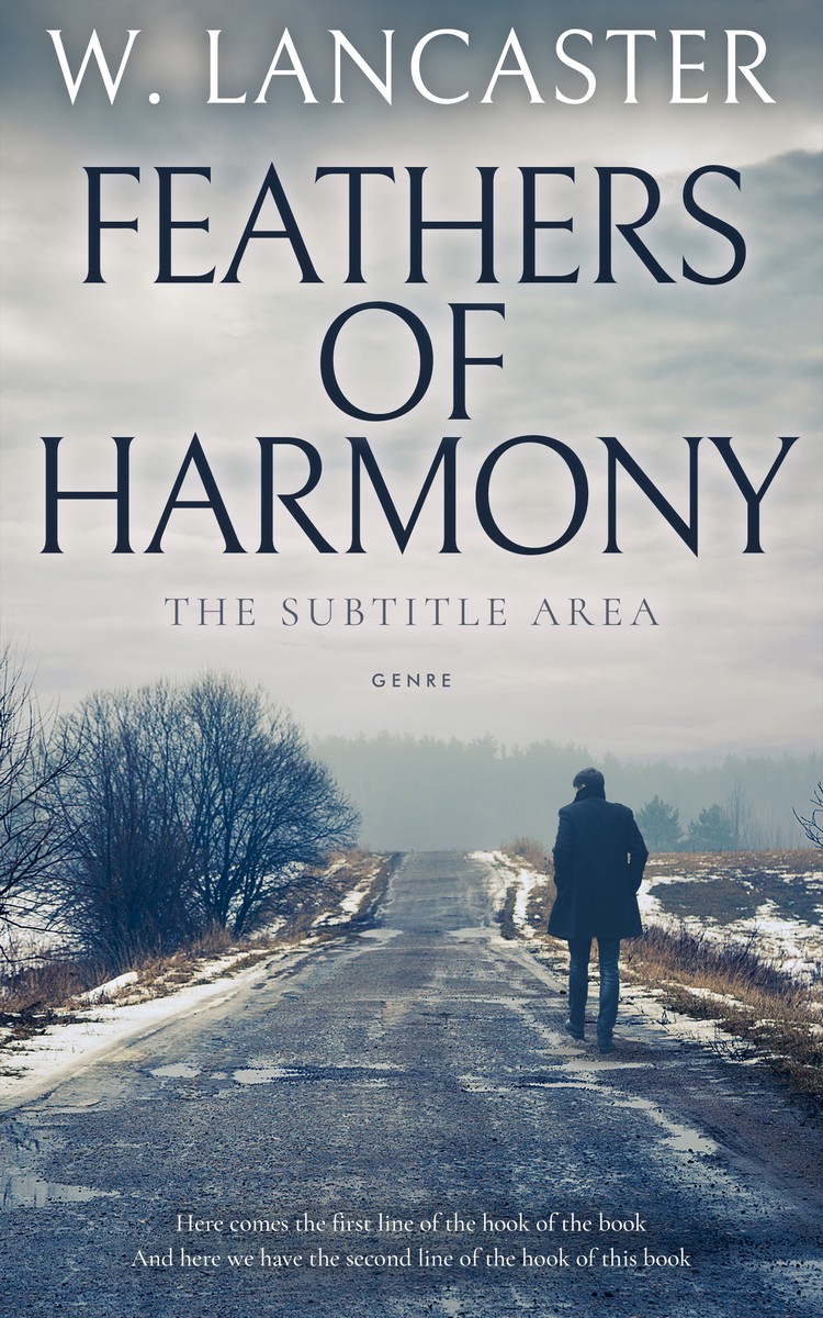 2D view of Premade Mystery & Thriller & Suspense Book Cover - Gray Nickel