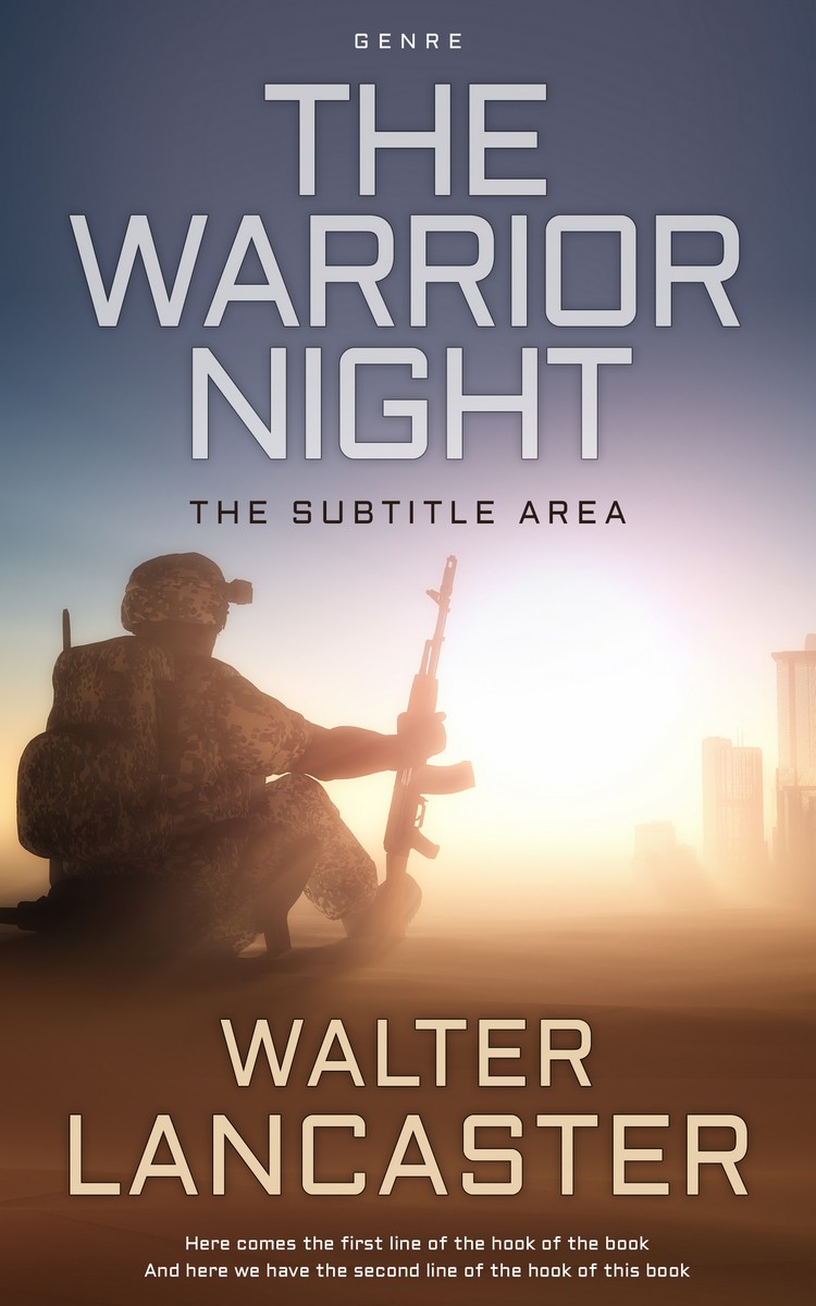 2D view of Premade Action & Adventure Book Cover - Don Juan