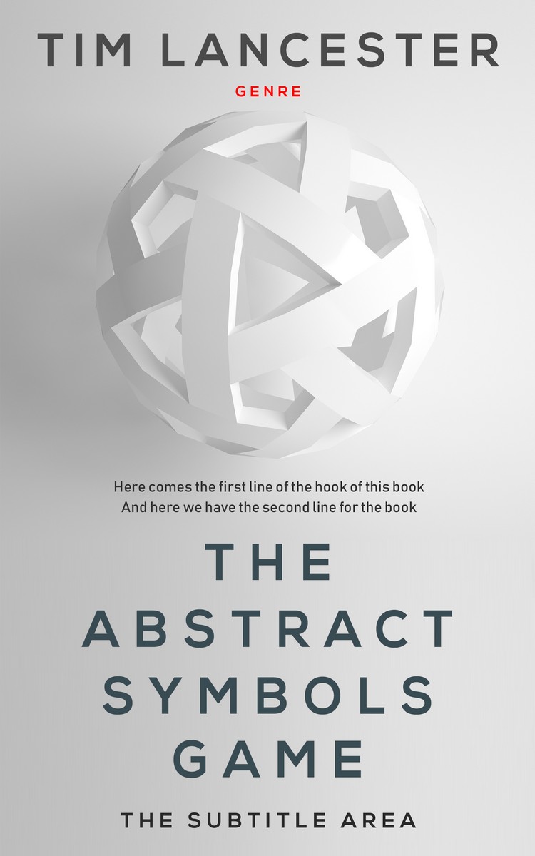 2D view of Alto #3956 - Premade Abstract Book Cover | BookCoverZone