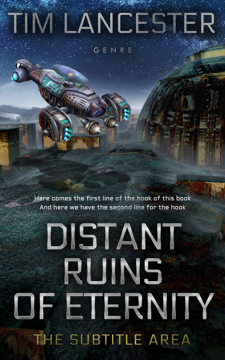 2D view of Ebony Clay #3963 - Premade Science Fiction Book Cover