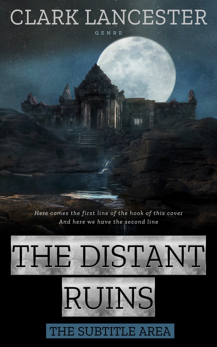 2D view of Shark #3986 - Premade Fantasy Book Cover