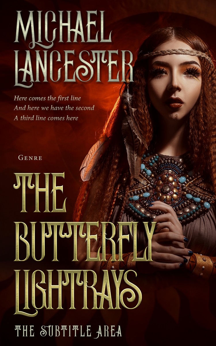 2D view of Wood Bark #4023 - Premade Fantasy Book Cover