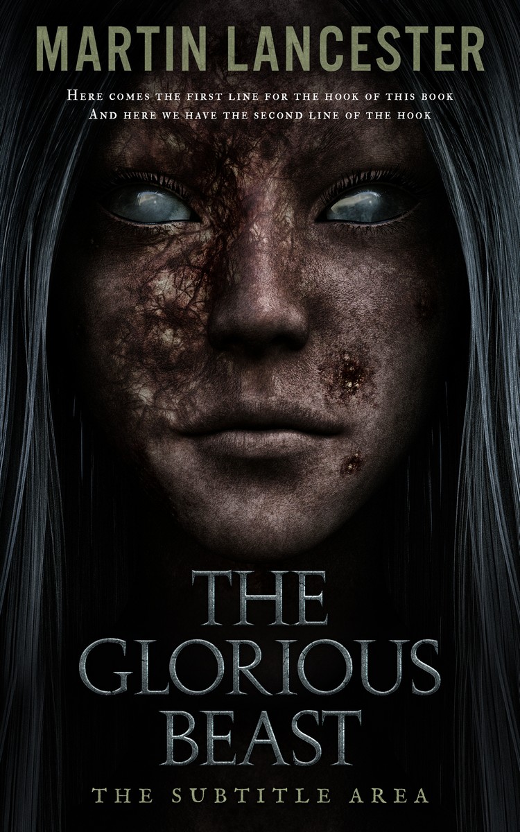 2D view of Cod Gray #4043 - Premade Horror Book Cover