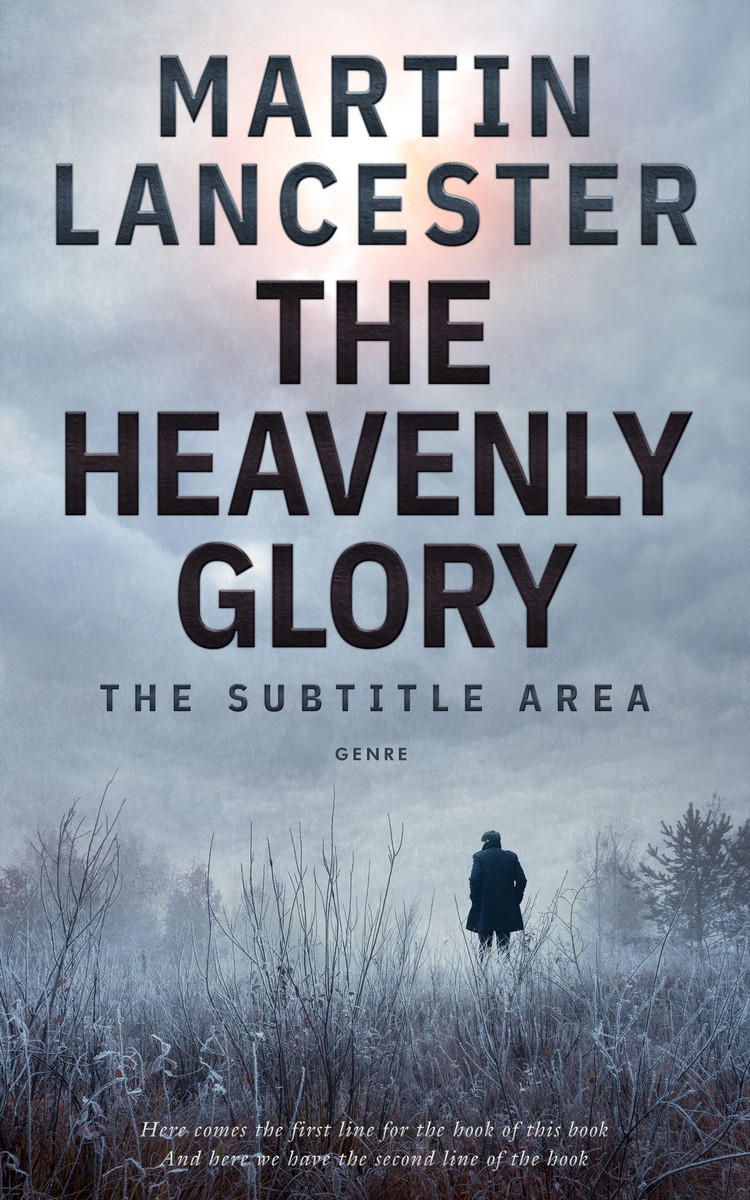 2D view of Premade Mystery & Thriller & Suspense Book Cover - Gull Gray