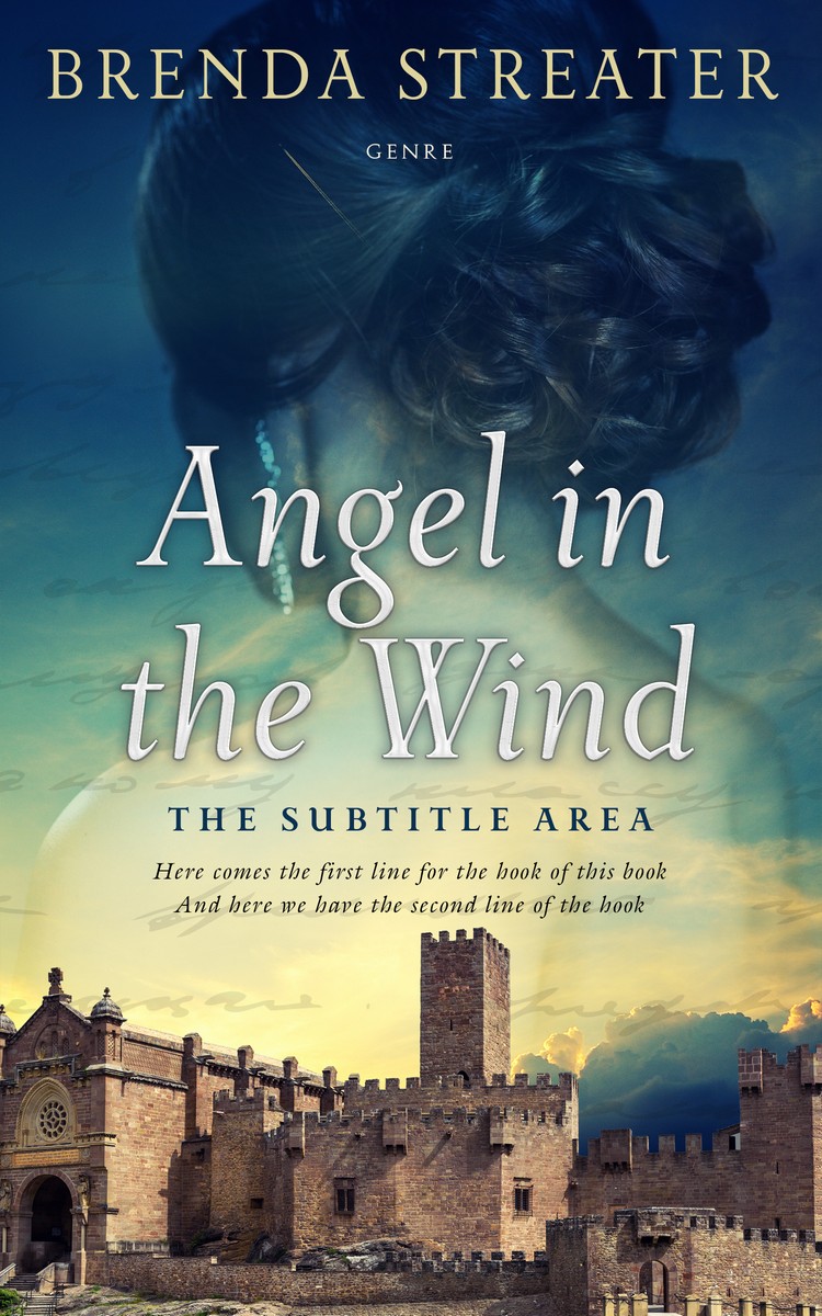 2D view of Premade Fantasy Book Cover - Blue Dianne