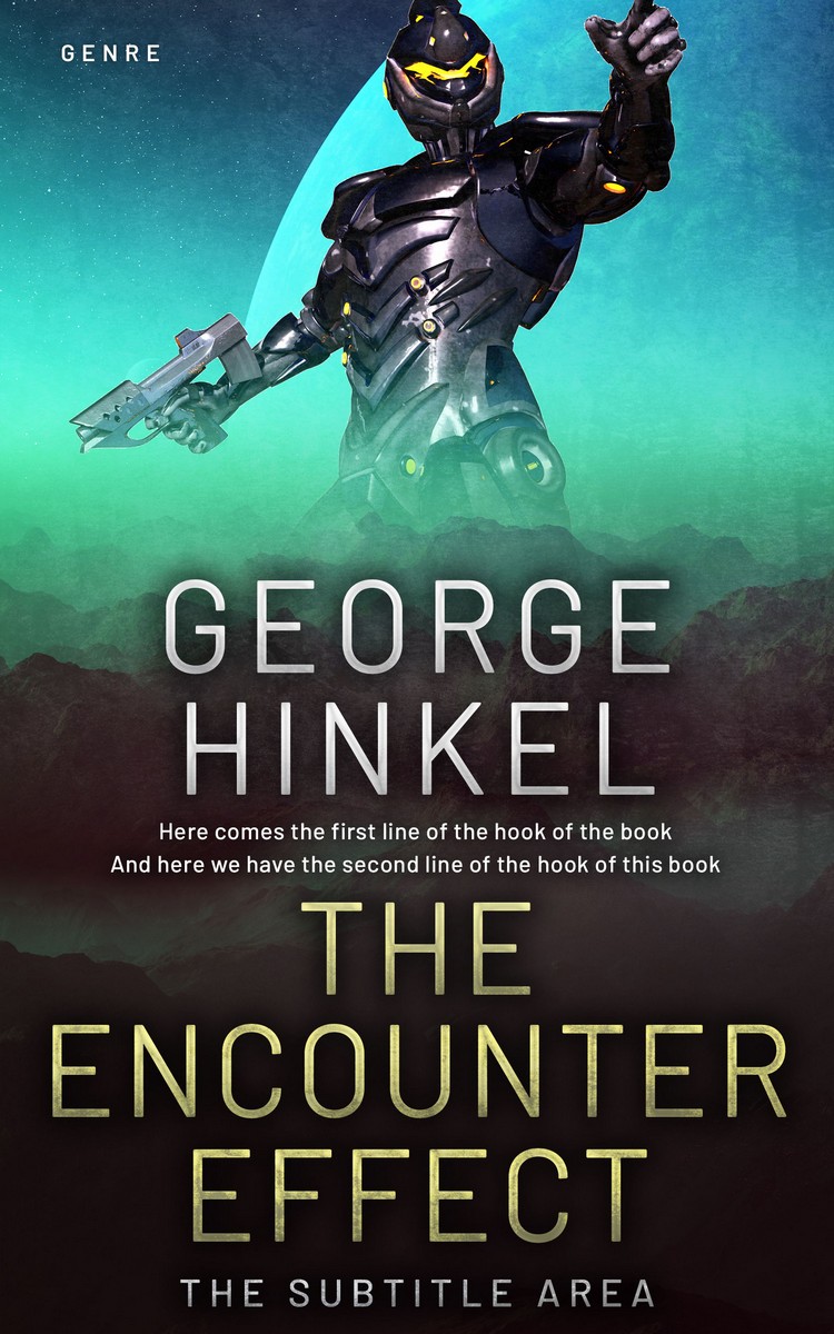 2D view of Shark #4103 - Premade Science Fiction Book Cover