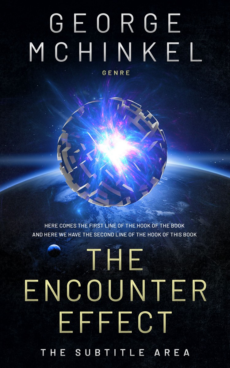 2D view of Ebony #4109 - Premade Science Fiction Book Cover