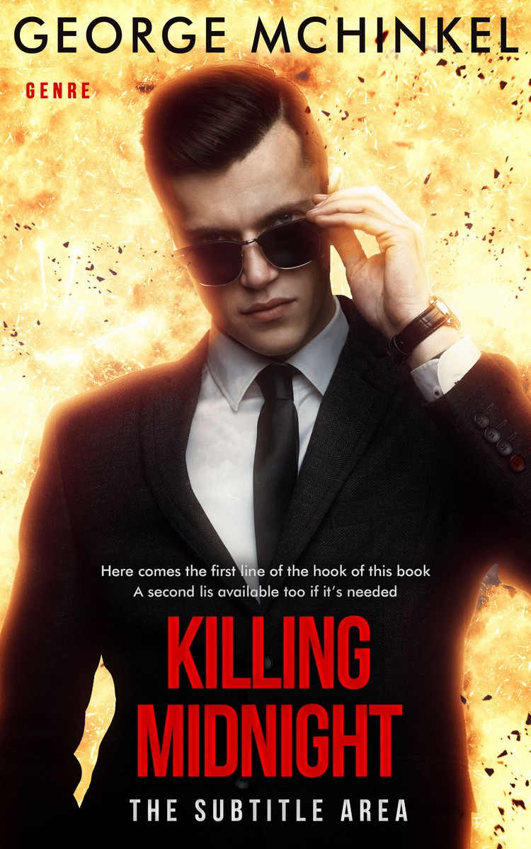 2D view of Gondola #4145 - Premade Action & Adventure Book Cover