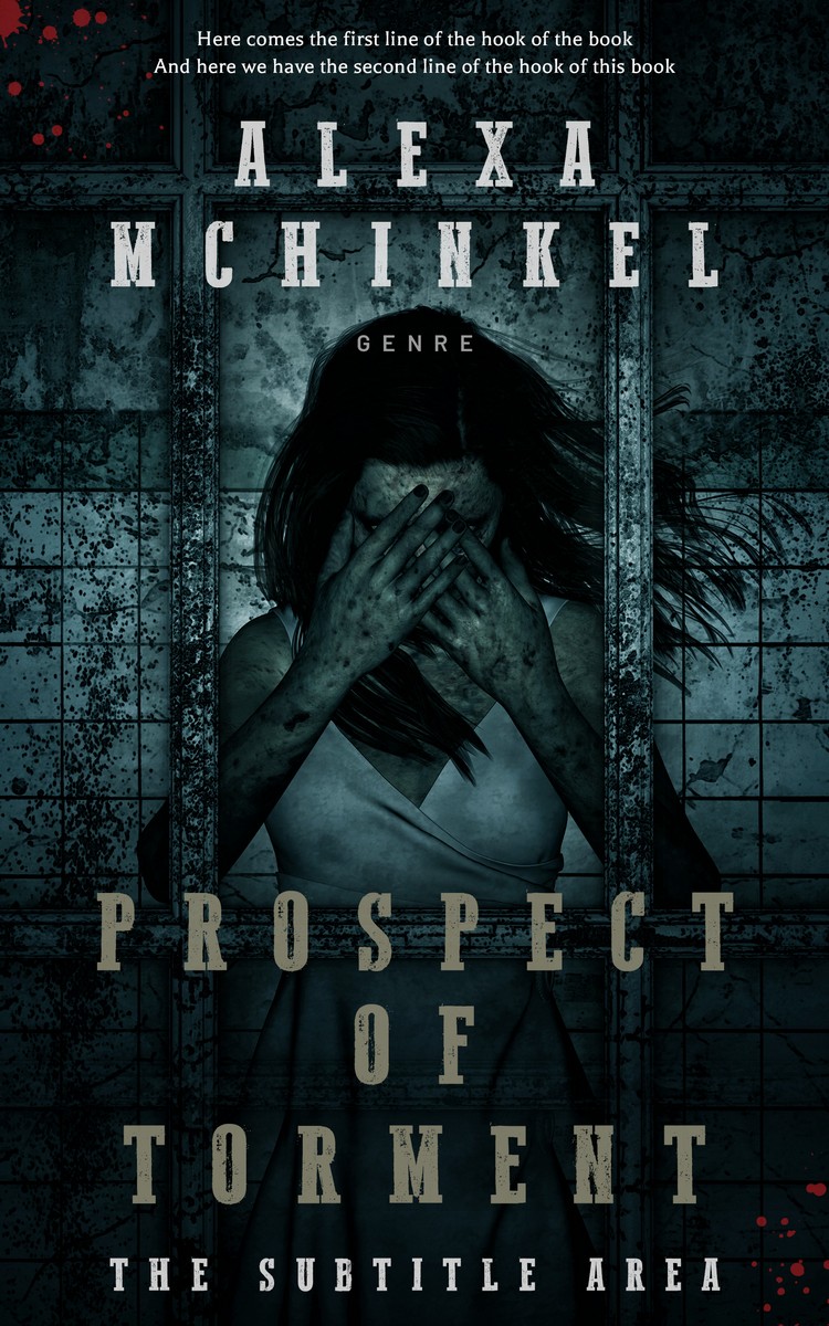 2D view of Premade Horror Book Cover - Aztec