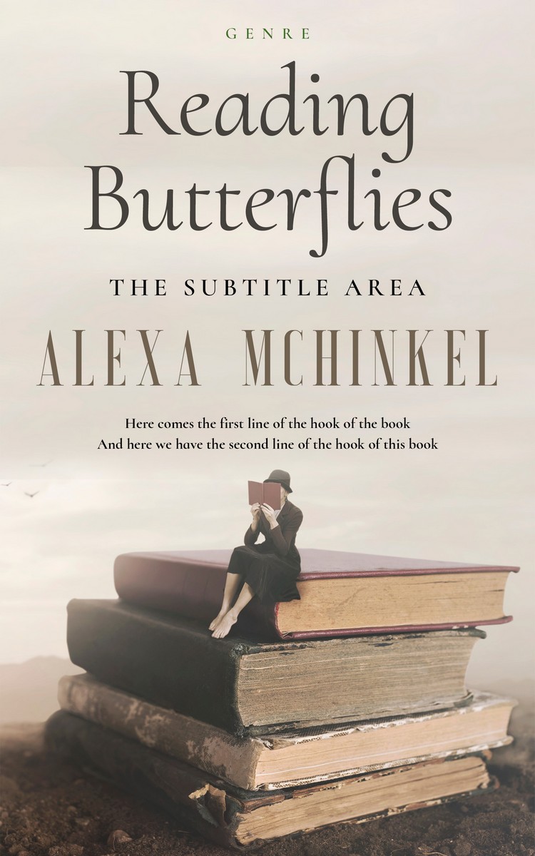 2D view of Premade Literary Fiction Book Cover - Pearl Bush