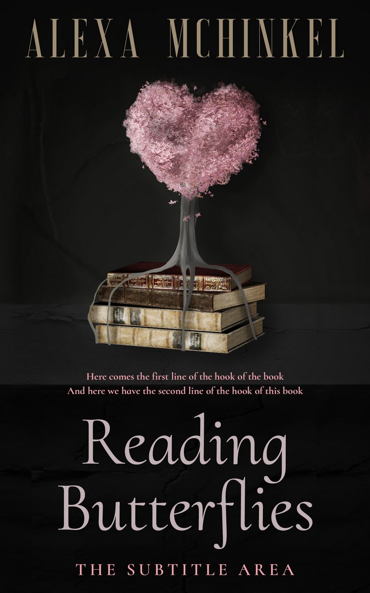 2D view of Premade Romance Book Cover - Cod Gray