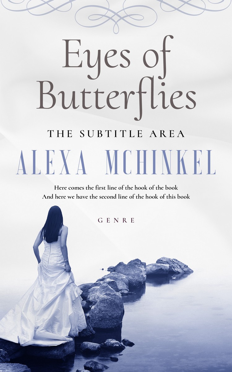 2D view of Athens Gray #4221 - Premade Romance Book Cover