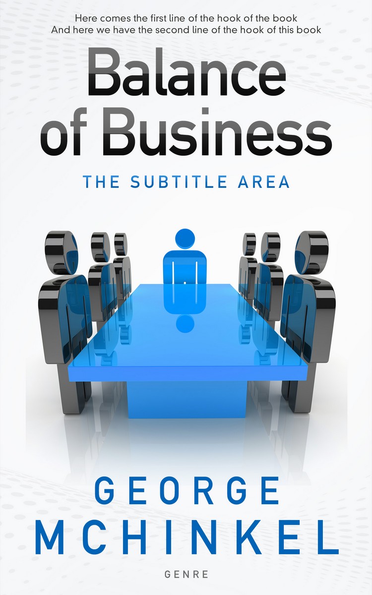 2D view of Premade Business Book Cover - Athens Gray