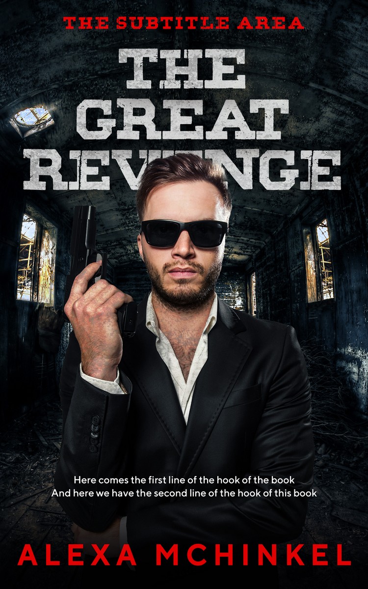 2D view of Oriental Pink #4241 - Premade Action & Adventure Book Cover