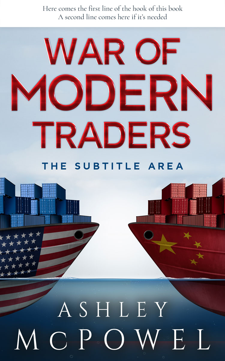 2D view of Ebony Clay #4263 - Premade Business Book Cover