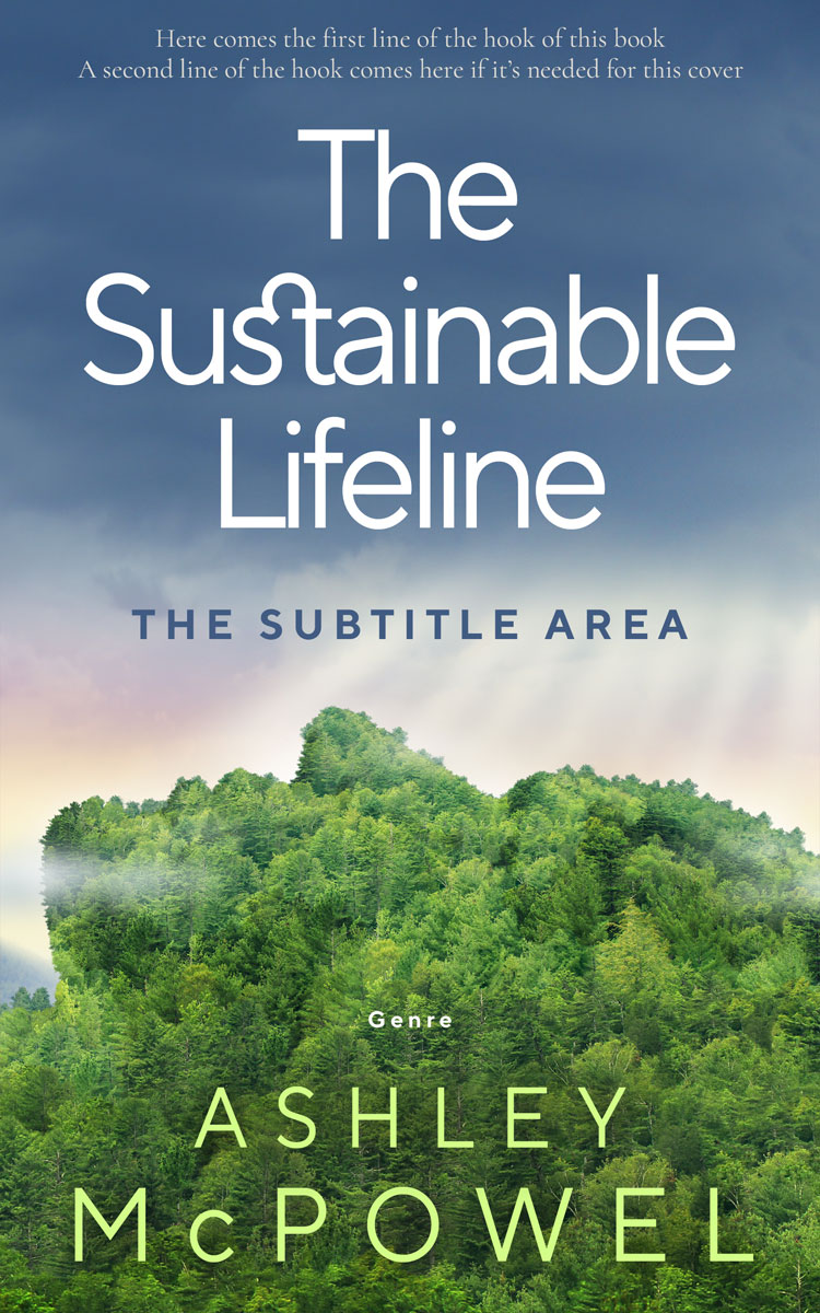 2D view of Smalt Blue #4264 - Premade Business Book Cover