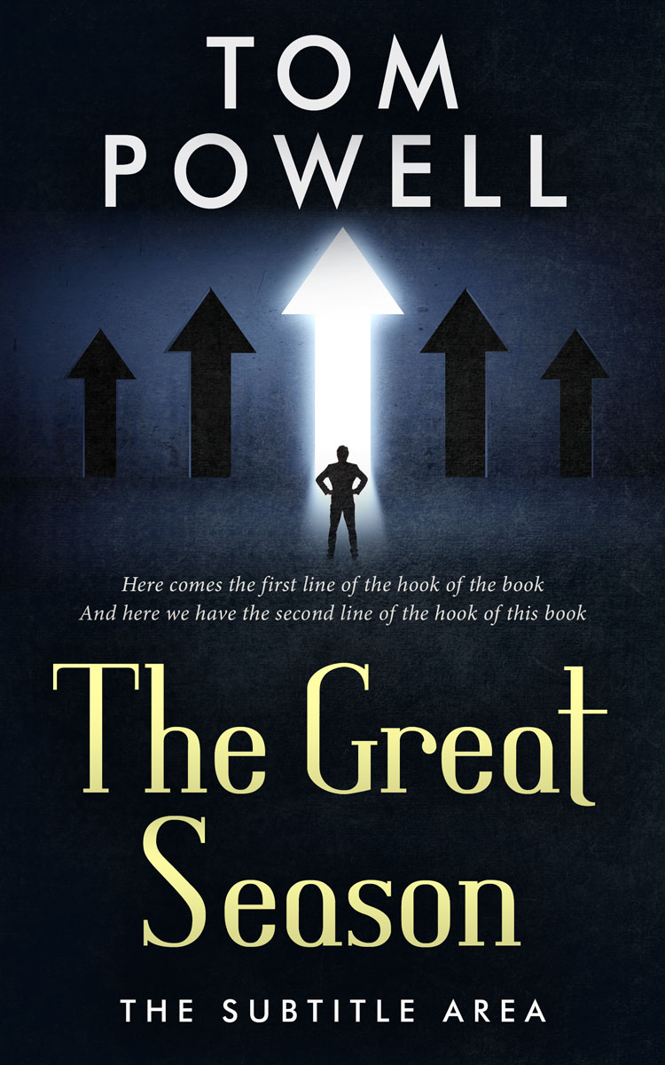 2D view of Premade Business Book Cover - Black