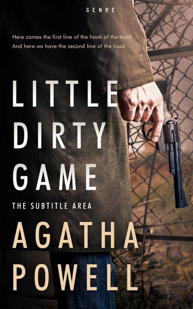 2D view of Cod Gray #4328 - Premade Mystery & Thriller & Suspense Book Cover