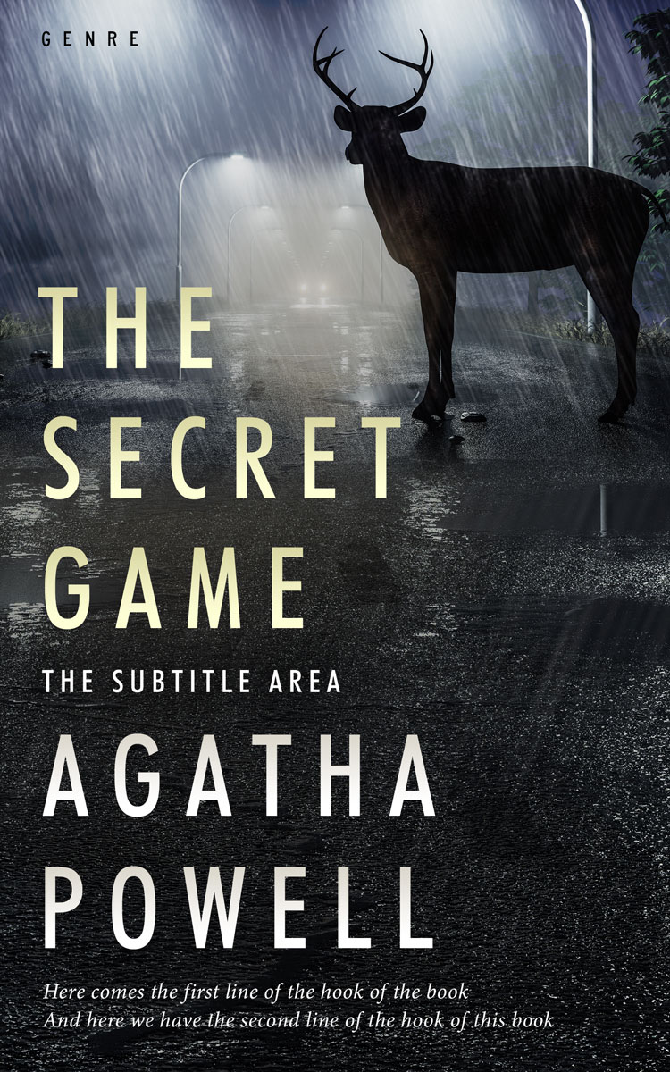 2D view of Premade Horror Book Cover - Shark